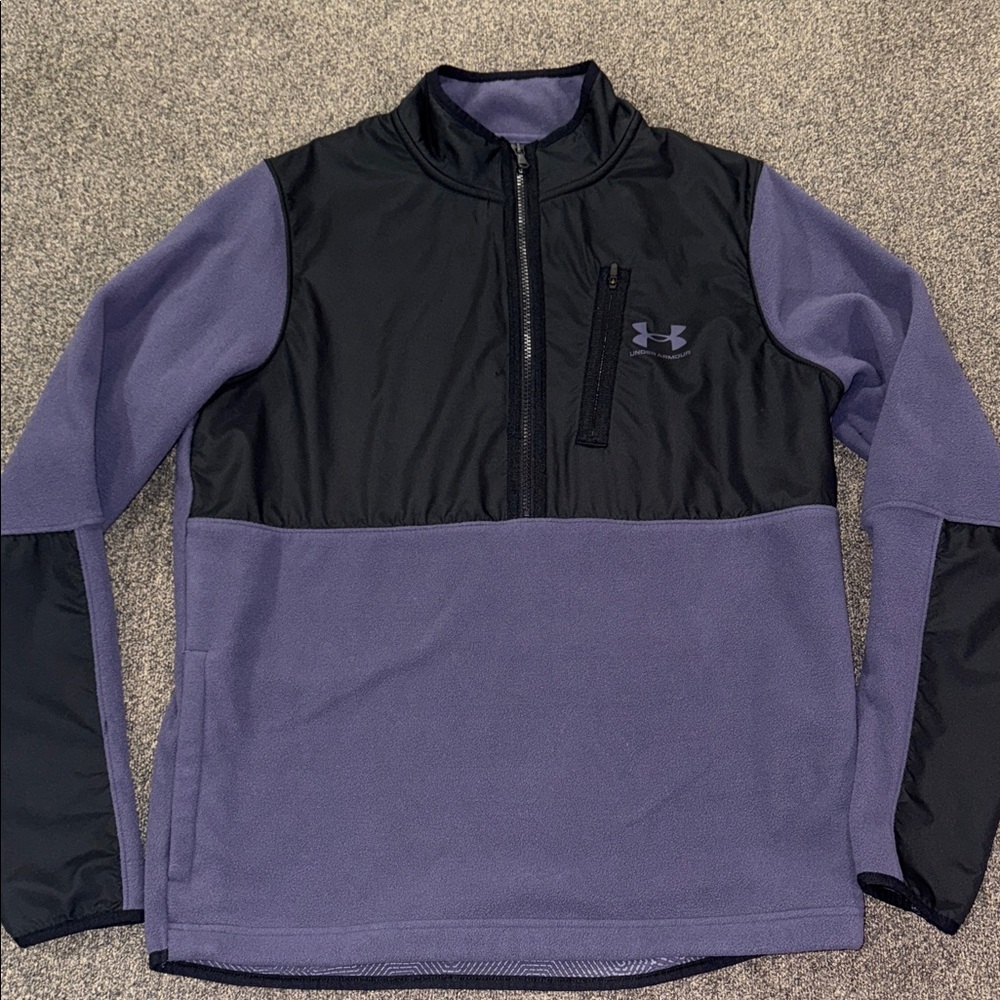 Under Armour  Zip-Up Sweater - Black and Purple